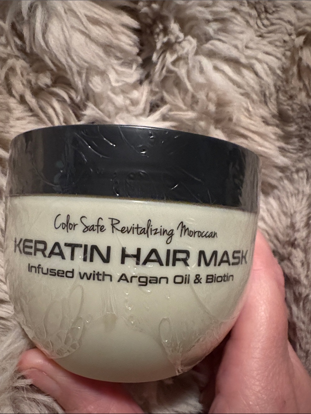 Keratin Hair Mask with Argan Oil & Biotin - Cream